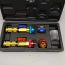 R134A R1234YF Valve Core Remover Tool, Air Conditioning Valve Core Remover Installer Tool Set for R134a R1234yf R22, High Low Pressure AC Valve Core Quick Remover Installer Tool (R134A/R1234YF)