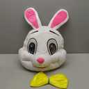Easter Party Rabbit Costume Bunny Costume Plush Halloween Animal Mascot Costume ((5'2"(160cm) to 5'11"(180cm))