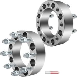 ECCPP 8x6.5 to 8x6.5 Wheel Spacers 2 inch 8 Lug for Chevrolet Silverado 1500 HD 2001-2006 for GMC Sierra 2500 HD 2001-2010 for Silverado 3500 HD 2007-2010-2PCS