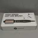 slopehill High Speed Hair Blow Dryer Brush,6X Ultra-Fast Drying All in One Ionic Hot Air Brush Adds Shine,Volume& Fullness for Smooth for Long Hair,Frizz-Free&Blowout Look,8 Mode 60 &75mm Oval Brush (Black Gold)