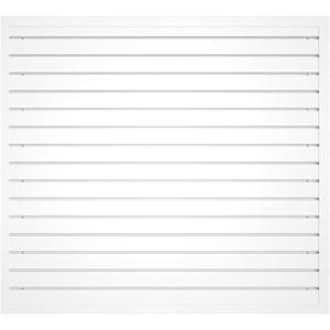 NeatiEase Slatwall Panel Wall Storage Systems, 4 x 4ft Slat Wall Paneling Garage Wall Organizer, Heavy Duty Wall Mounted PVC Wall Rack (White)