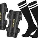 Soccer Shin Guards for Youth Kids Toddler, Protective Soccer Shin Pads & Sleeves Equipment - Football Gear for 3 5 4-6 7-9 10-12 Years Old Children Teens Boys Girls