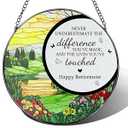 Retirement Gifts - DOUHASU 8 Inch Stained Glass Suncatchers for Windows Hanging, Retired Ornament, Retirement Gift for Women, Men - Retired Gifts for Coworker, Boss, Employee, Teacher, Nurse - Style E