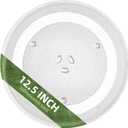 12.5" Microwave Glass Plate Compatible with GE WB39X10003 Samsung DE74-20015G and Maytag 12 1/2" Microwave Glass Turntable - Replace Hotpoint Microwave Turntable Plate (12.5" Big Coupler Hole)