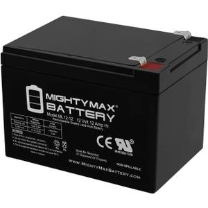 Mighty Max Battery ML12-12 - 12 Volt 12 AH SLA Battery Brand Product, Black