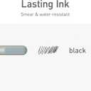 Pentonic Ballpoint Pens, 10 Count, Frosted Pale Gray Barrel with Black Ink, 0.7 mm Fine Point, Smooth Writing For Journaling & Note Taking (PEN13086) (Grey)