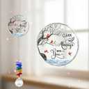 GIFTELIX Glass Ornament Suncatcher - I am Always with You - Sympathy Gift for Loss of Loved One - Grief Gifts - Heaven Funeral Keepsake - Mother's Day for Mom Dad Grandpa Grandma