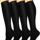 Sooverki Compression Socks for Women and Men Circulation (3/4 Pairs) is Best Support for Running Athletic Cycling Hiking, S/M