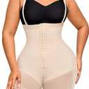 FeelinGirl Faja Body Shaper Tummy Control Shapewear for Women Butt Lifter Post Surgery Fajas Postparto Para Mujer, Medium
