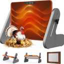 Ficuswin Chicken Coop Heater for Winter, Chicks Brooder Heater Plate with 3 Adjustable Temp Settings, Safe Flat Panel Warmer for Poultry Duck Cage Pet, Energy Efficient Radiant Heat Pad(ETL Compliant)