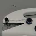 Handheld Sewing Machine, Two dear, Mini sewing machine, Easy to Use and Fast Stitch Suitable for Clothes, Fabrics, DIY Home Travel Electric Handheld Sewing Machine for Beginners（White）