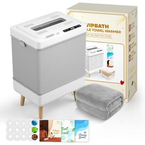 35L Towel Warmer Gift Set  Family-Sized Foldable Design with Window, Dual Safety Shut-Off for Overheat & Tip-Over, 12 Aroma Discs  A Spa-Like Luxury for Home & Loved Ones