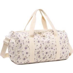 BTOOP Duffle Bag for Gym Sports Women Girls Workout Travel Bag Weekender with Shoe Compartment and Wet Pocket