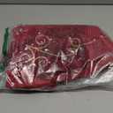 72inch Extra Large Christmas Tree Skirt Red Luxury Velvet Plush Fur Skirts Baroque Tree Skirts with Gold Embroidered Pearls and Crystals Trees Skirt for Christmas Holiday Party Home Decorations