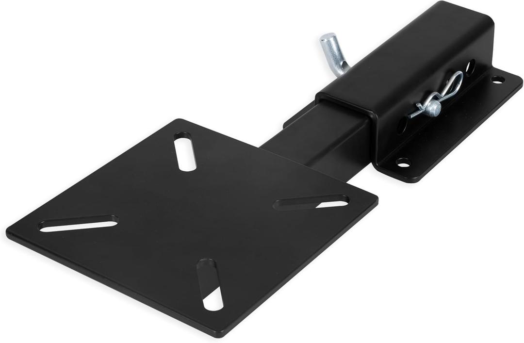 Iron Forge Tools Hitch Winch Mount - Vise Mounting Plate for Truck Bed, Trailer, and ATV - Table Hitch Mounted Receiver - Universal Fit Vice Stand for Pipe, Winch, Grill & Chain Vises