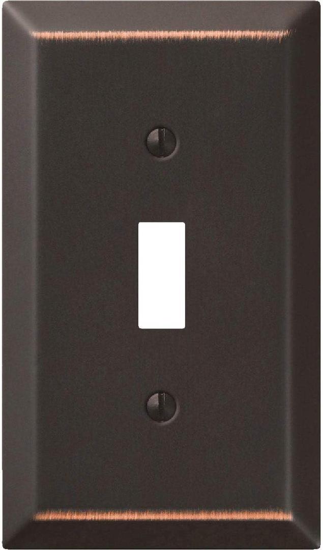 Amerelle 163TDB Century Wallplate, 1 Toggle, Aged Bronze