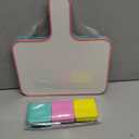 3 Pack Dry Erase Board Classroom Pack- 10''X 8'' Dry Erase Paddles with Handle Double-Sided Small Whiteboard with 3 Colorful Erasers for Homeschool Office Mini Writing Board