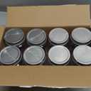 novelinks 16 oz Plastic Mason Jars with Lids, Refillable Clear Plastic Jars with Lids 16oz & Reusable Empty Storage Containers with Lids (Sliver,8 Pack)