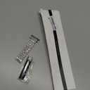 Dsytom Bing Bands Compatible with Apple Watch Band 38mm 40mm 41mm 42mm 44mm 45mm 46mm 49mm, Jewelry Replacement Strap for iWatch Series Ultra 2 10/9/8/7/6/5/4/3/2/1/SE Ultra (Silver)