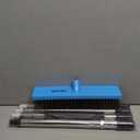 Stainless Steel Wire Broom Deck Scrubber Brush with 55 Adjustable Length Sturdy Long Handle, Stainless Steel Outdoor Broom for Cleaning Moss Concrete Floors Grout Gardens Patios