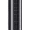 Comfort Zone 32-Inch Oscillating Tower Fan Ultra-Slim Bladeless Design with 3 Speeds, 90 Wide Oscillation & Built-in Carry Handle Quiet Portable Standing Fan for Bedroom, Home, or Office, Black