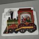 Christmas Train Snow Globe with Music and Lights, Musical Snow Globe Lantern for Holiday Decor, Battery/USB Powered with Auto Timer for Home Holiday Decoration Gift