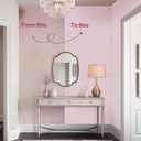 Abyssaly Pink Wallpaper Peel and Stick Contact Paper for Cabinets and Drawers Removable Self Adhesive Thicken Pink Wall Covering for Bedroom with Scraper, Paper Cutter 17.7" X 393.7"