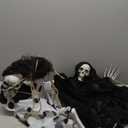 Halloween Hanging Ghost Wreath Scary Haunted House Prop Party Decoration