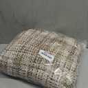 DII Textured Modern, Varigated Acrylic Woven Throw, 50x60-Inch, Stone
