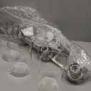 3-Light Bathroom Vanity Light, Modern Brushed Nickel Wall Lights with Clear Glass Shades, Bathroom Wall Sconce Lamp for Mirror Living Room Bedroom Hallway