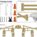 AUQUEE 8 Light Track Lighting Fixtures Ceiling, Gold Kichen Track Lighting Fixtures, Rotatable Light Heads, Adjustable Modern LED Track Lights for Kitchen/Hallway, No GU10 Bulb