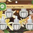 Air Wick Plug in Scented Oil Refill, 5 ct, Brown Sugar and Vanilla, Air Freshener, Essential Oils, Fall Scent, Fall decor