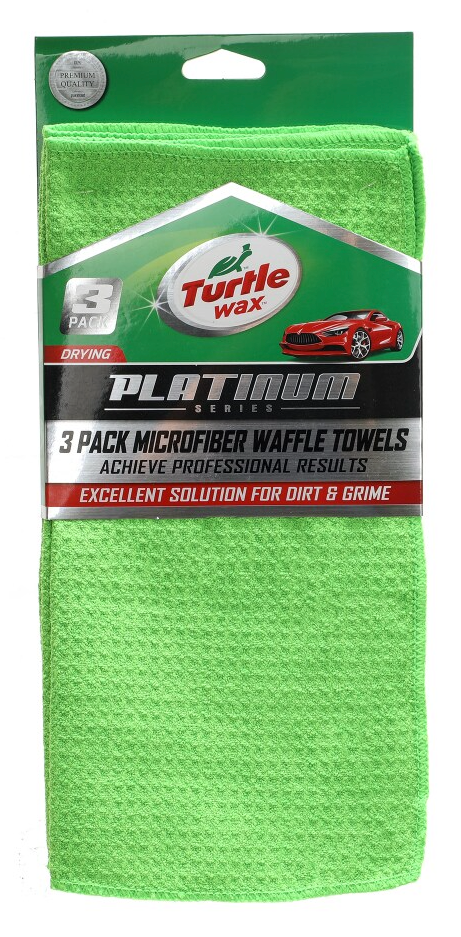 3Pack 
Turtle Wax Platinum Waffle Car Towels