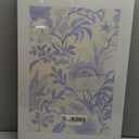 Lavender And White Vintage Floral Chinoiserie Canvas wall art Light Lilac Painting Picture Wall Decor Pale Purple Simple Peonies Poster Print Artwork for Bedroom Living Room Bathroom Home Decoration (1216 in-Canvas, Blue Flower)