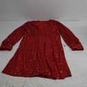Maggy London Women's Holiday Sequin Dress Event Occasion Cocktail Party Guest of (12, Red)