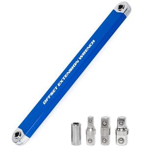 YoShin Ratchet Wrench Extender, Square Drive Adapters,Universal Offset Extension Wrench for Hard to Reach Areas,Impact Wrench Extension Bar
