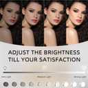 FENCHILIN Vanity Mirror with Lights, 19''x12'' Makeup Hollywood Mirror for Desk with 12 Bulbs Light Smart Touch Control 3 Colors Dimmable Detachable 10X Magnification Tabletop 360Rotation