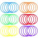 2 x Silicone Jelly Hair Tie Bracelet 30PCS Glow Bracelets Rubber Bracelets for Women 80s Style Neon Wrist Band Elastics Party Favors