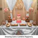 ShinyBeauty Sequin Backdrop 4x10ft Silver Sequin Curtains 2 Panels Wedding Drapes Glitter Backdrop Curtains for Parties Photography Background (4FTx10FTx2PC, Silver)