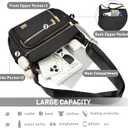 NPBAG Crossbody Bag for Women, Shoulder Purse Handbag Messenger Bag, Trendy Pocketbooks, Waterproof and Multi-Pockets