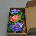 12pcs Floating Foam Lotus Flowers with Lily Pads, Artificial Pond Plants Ornaments for Pool Aquarium Water Decoration, Colorful