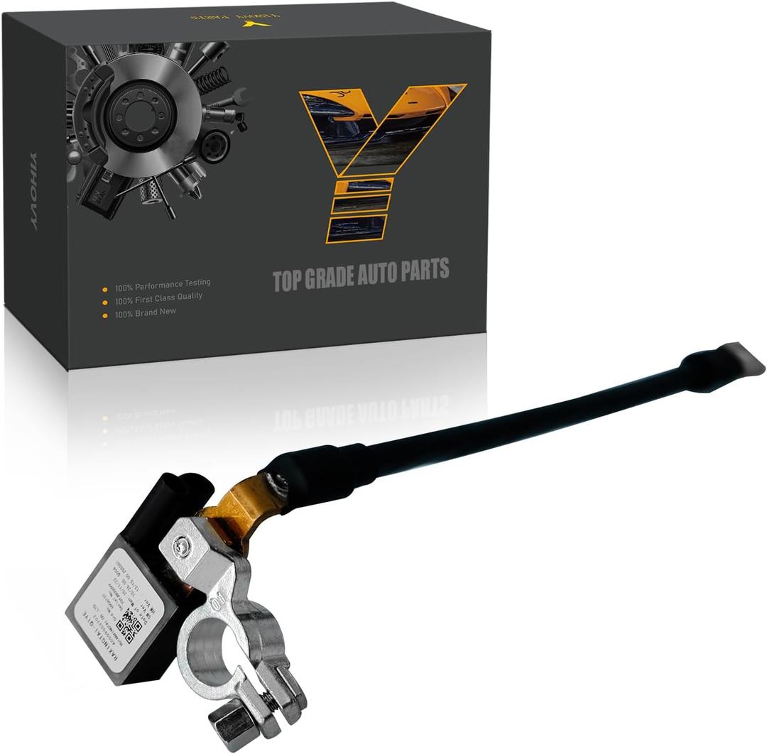 Battery Current Sensor 0009052702 fit for Mercedes-Benz C250 C350 C63 AMG E400 E550 SL63 AMG SL65 AMG SLC43 AMG SLK300 SLK350 SLK55 AMG 2012-2017, 0009050054, 1665420218, 2045420818 (1)