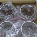 PLASTIC 17-ounce Acrylic Glassses Stemless Wine Glasses, set of 8 Clear - Unbreakable, Dishwasher Safe, BPA Free