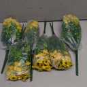 SwanMoon Artificial Flowers for Outdoor S - UV Resistant Flowers Decor, 12 Bundles