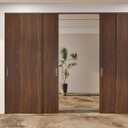 BOMENG Dark Brown Walnut Wood Grain Contact Paper Peel and Stick Wallpaper Extra Large 48x118 inch Self-Adhesive Waterproof Removable Vinyl Wrap for Countertop Cabinet Drawer Liner Shelf Desk Wall