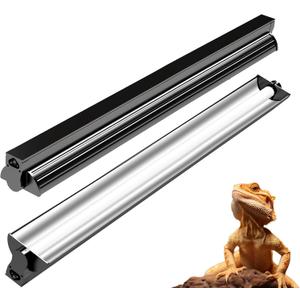 24W T5 UVB Reptile Light Fixture Combo Kit 10.0 UVB Fluorescent Tube for Bearded Dragons, Lizards & Tortoises UVA UVB Reptile Light, 22" Terrarium Hood (UVB 10.0-Desert, 22INCH-24W)