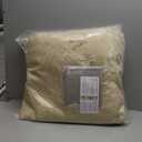 Real Wool 4 Pack Square Cushion Luxurious Comfortable Sheepskin Chair Pad for Children's Room Study Cushion Classrooms Study Desks Chair Office Computer Chair Cushion (18x18 Inch, Cream Coffee)