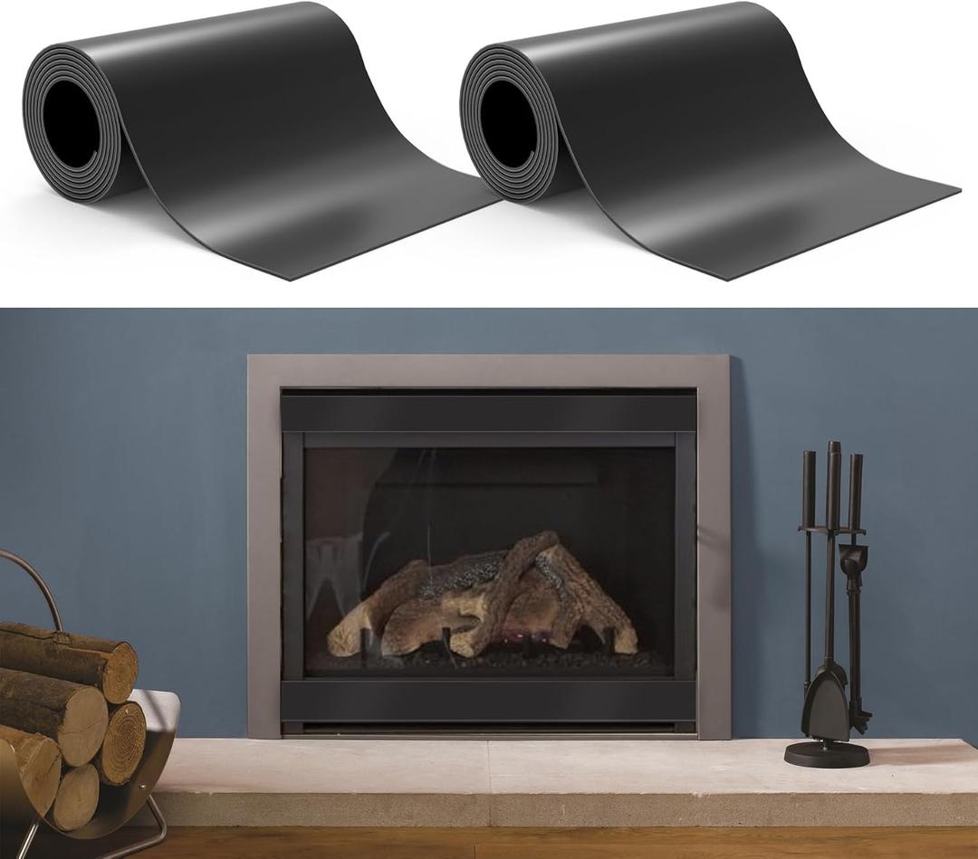 Flamorrow Fireplace Vent Cover Magnetic, 2 Pack Draft Blocker to Block Draft from Indoor Chimney, Insulation Screen to Prevent Cold Air and Heat Loss - 40 x 4 in