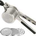 Mindful Design Large 15oz Potato Ricer, Heavy Duty Stainless Steel Potato Masher and Ricer Kitchen Tool, Press and Mash Kitchen Gadget For Perfect Mashed Potatoes Every time