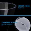RACETOP 9 oz Clear Plastic Cups 100 packs, Disposable Plastic Party Cups Tumblers, Cocktail Cups, Perfect for Parties, Wedding and Events
